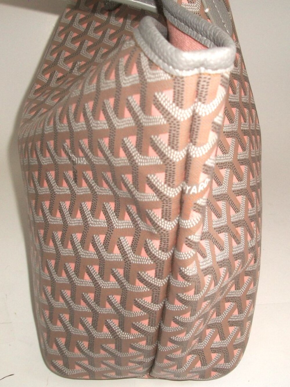 Tote in Style of Saint Louis PM (Gray, Coral Pink,Brown, Black) NOT GOYARD - Picture 4 of 16